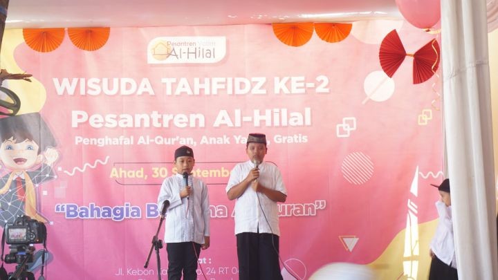 Semarak Wisuda Tahfidz kedua Pesantren Yatim Al-Hilal 2 Cibiru Bandung