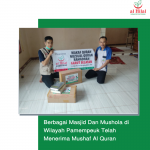Berbagai Masjid Dan Mushola di Wilayah Pamempeuk Telah Menerima Mushaf Al Quran