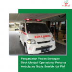 Pengantaran Pasien Serangan Struk Menjadi Operasional Pertama Ambulance Gratis Setelah Idul Fitri