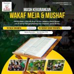 Meja dan Mushaf Quran Telah Terkumpul untuk Santri Penghafal Quran Pelosok Jawa Barat!