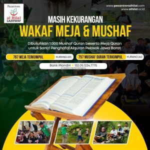 Meja dan Mushaf Quran Telah Terkumpul untuk Kembali Disalurkan