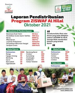 Program Periode Oktober 2021 Laziswaf al Hilal & Sahabat al Hilal