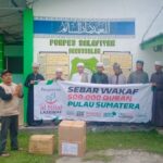 Menutup Ekspedisi Sebar Wakaf Quran Sumatera Hari Ke-21 dengan Bertemu Santri/Santriwati Pondok Pesantren Salafiyah Darussalam, Pematang Siantar