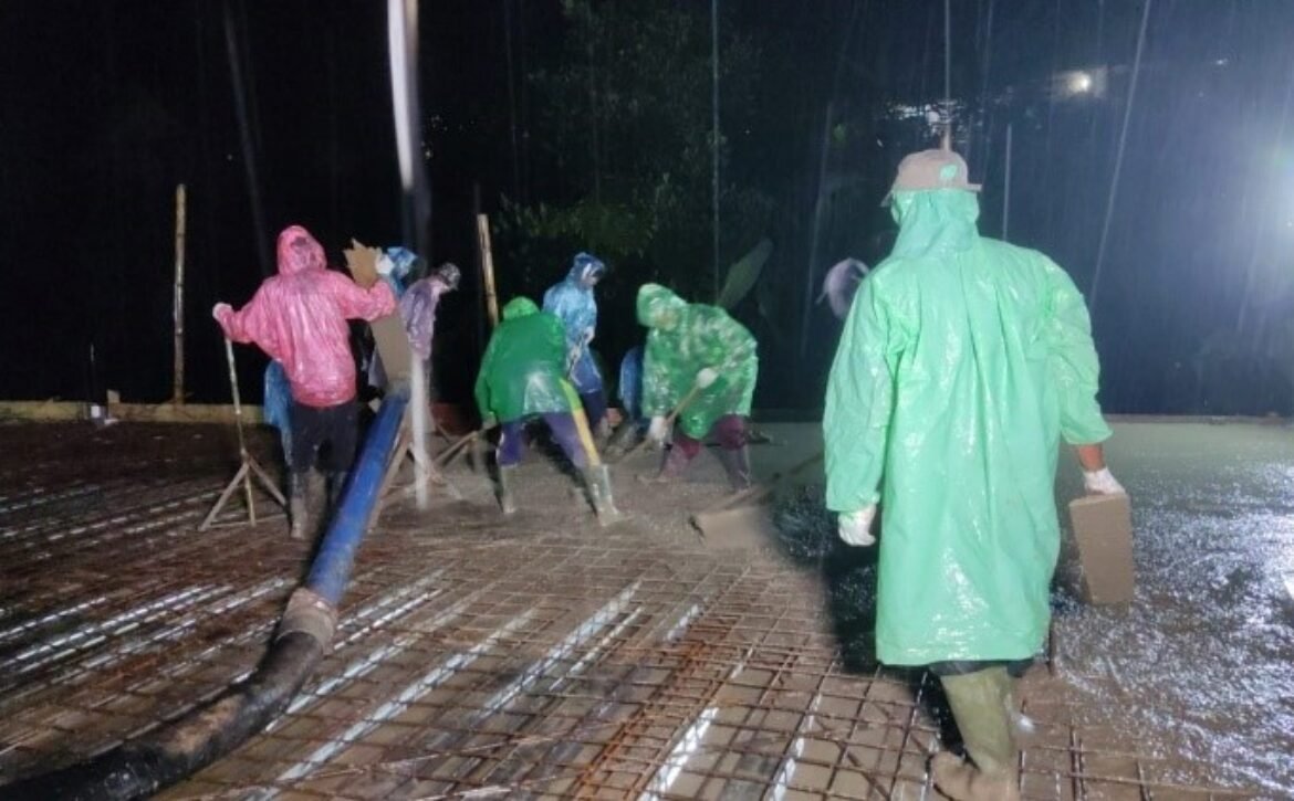 Pengecoran Lantai 3 Asrama Yatim Penghafal Quran Telah Dilaksanakan