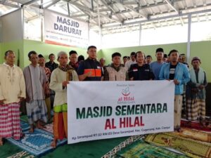 Bantuan Pembangunan Masjid Darurat Korban Gempa Cianjur
