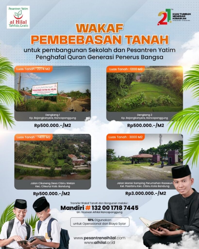 Wakaf Pembebasan Tanah Untuk Generasi Penerus Bangsa