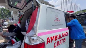 Layanan Ambulance Gratis Laziswaf Al Hilal Beroperasi Dalam “Aksi Dukung Palestina”
