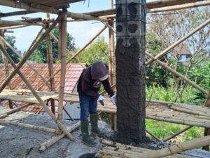 Pembongkaran Bambu Blandar Lantai 2 Bagian Belakang dan Samping Telah Selesai!