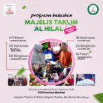 Majelis Taklim Al Hilal Sukses Salurkan Ratusan Kebaikan di Bulan Agustus 2024!