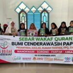 Tim Sebar Wakaf Quran Papua Wilayah Sorong Tiba di Titik Kumpul Kedua Emeyodere, Papua Barat Daya