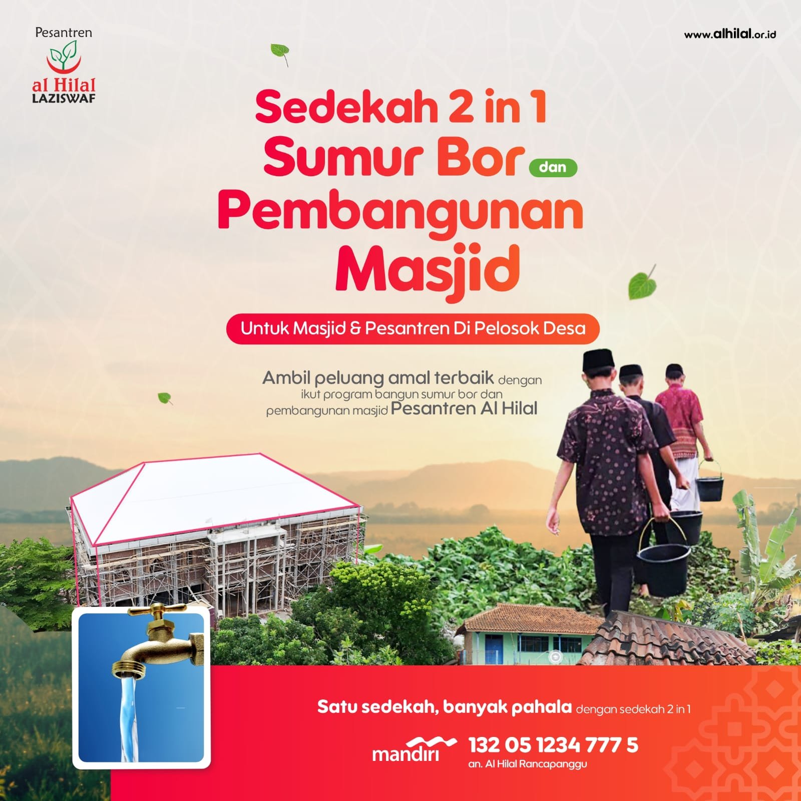 Sedekah Sumur dan Masjid Utamaan mana ? Ini Perbandingannya
