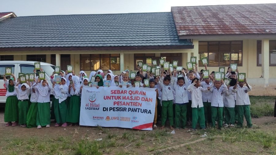 A group of children holding a sign AI-generated content may be incorrect.