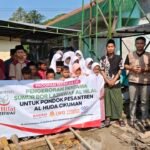 Pengeboran Pertama Sumur Bor LAZISWAF Al Hilal Untuk Menebarkan Kebaikan Kepada Pondok Pesantren Al Huda Cikuman, Ciamis