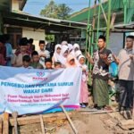Pengeboran Pertama Sumur Bor LAZISWAF Al Hilal Untuk Menebarkan Kebaikan Kepada Pondok Pesantren Al Huda Cikuman, Ciamis