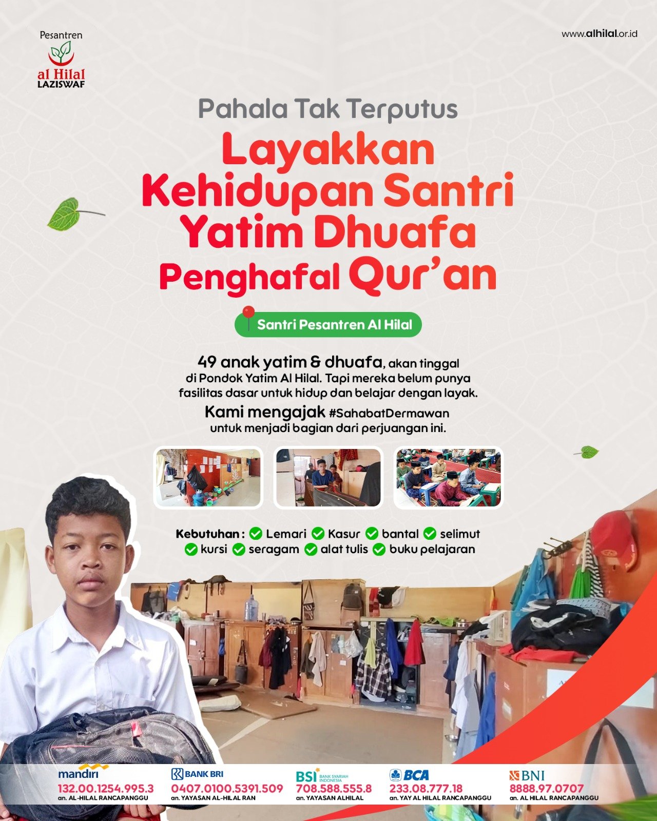 Lembaga Amil Zakat Terbaik Bantu Santri Yatim Penghafal Qur'an