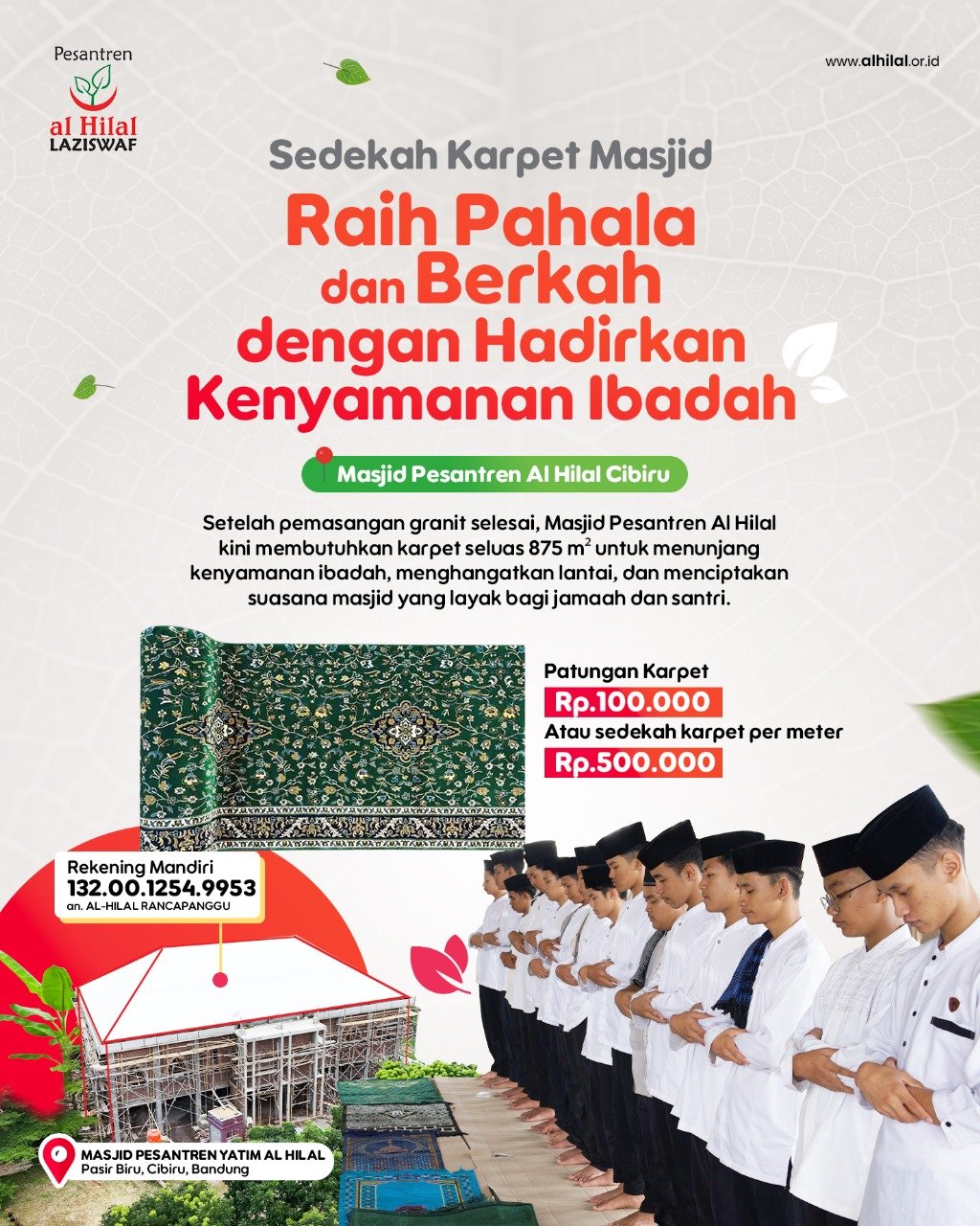 Lembaga Zakat Jawa Barat LAZ Al Hilal berdedikasi untuk Masjid