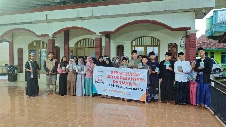 A group of people standing in front of a building holding a banner AI-generated content may be incorrect.