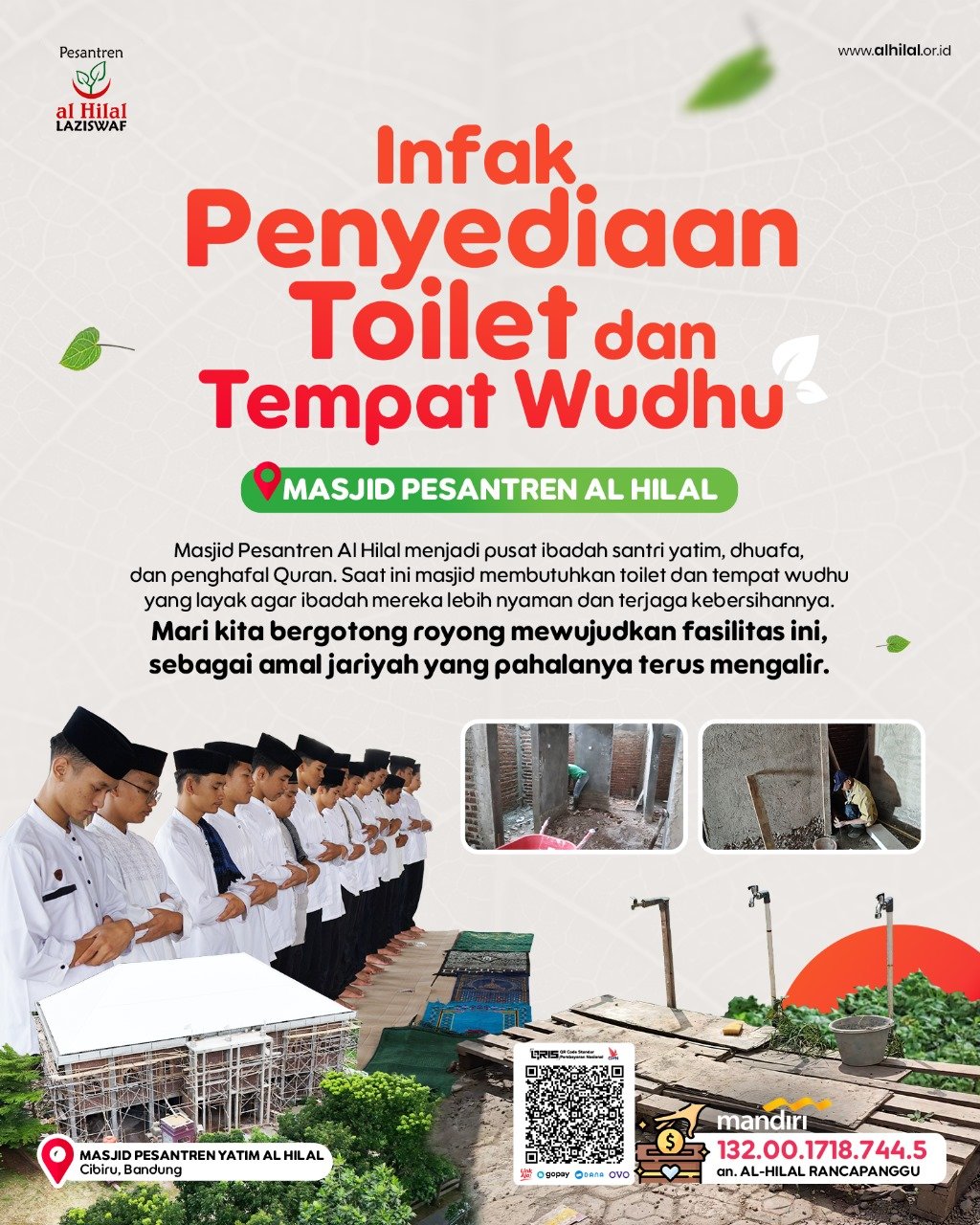 Lembaga Amil Zakat Bandung membangun Masjid dan Pesantren