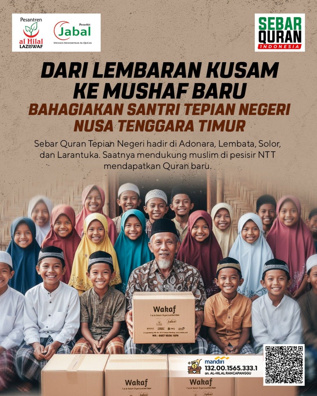 Lembaga Zakat Jawa Barat Wakaf Mushaf di Tepian Negeri
