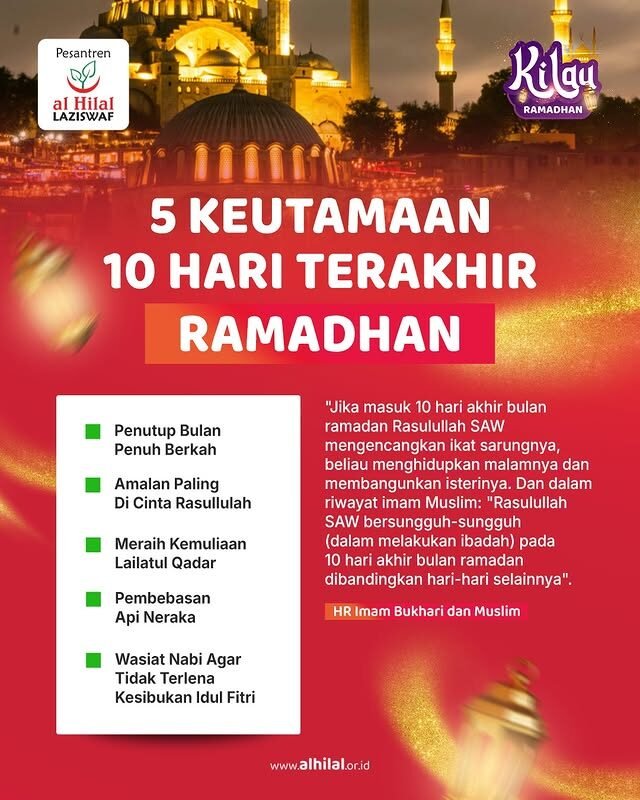 5 Keutamaan 10 Hari Terakhir Ramadhan | Jangan Sia-siakan!