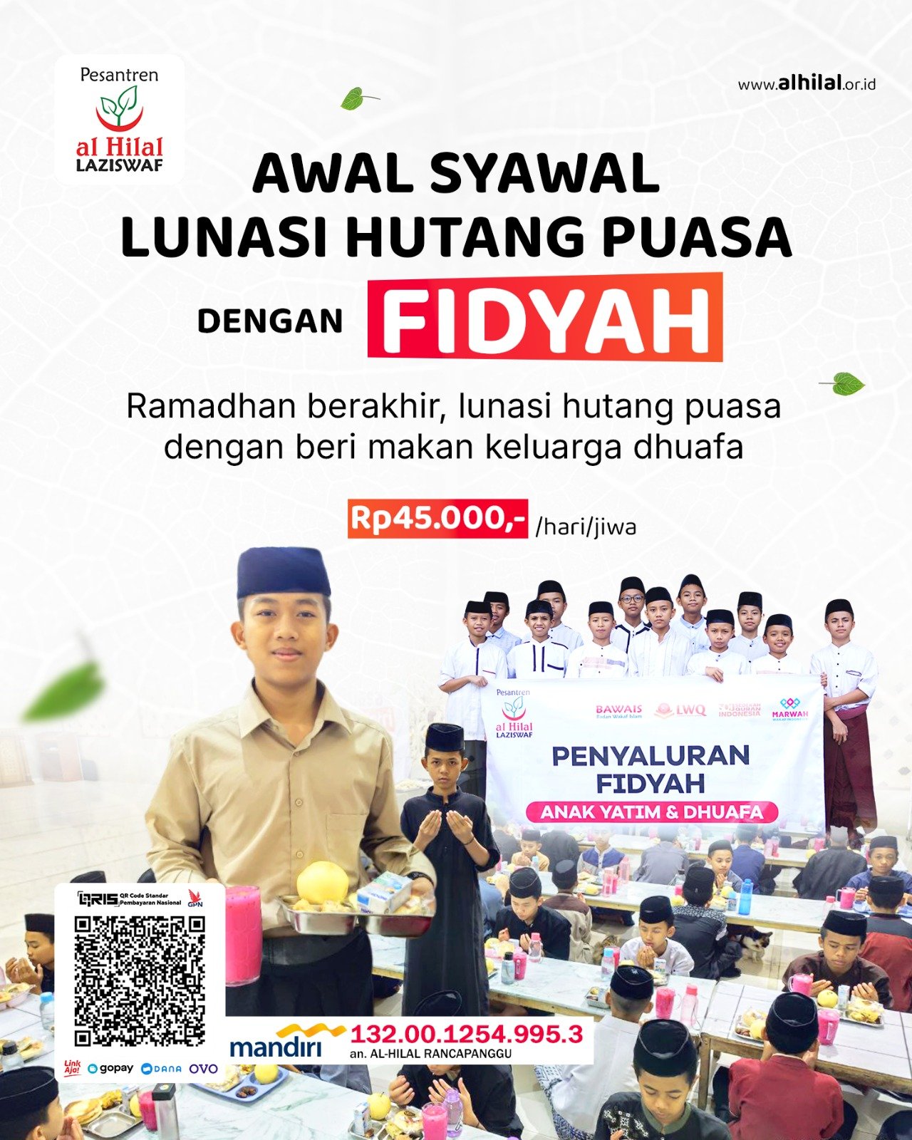Lembaga Amil Zakat Infak Sedekah: Tunaikan Fidyah Puasa Ramadhan 2026 Lewat LAZISWAF Al Hilal