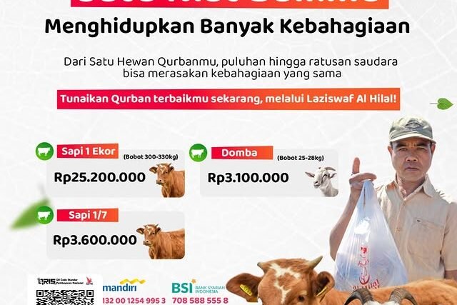 Kurban 2026: Satu Niat Baikmu, Menghidupkan Banyak Kebahagiaan bersama LAZISWAF Al-Hilal
