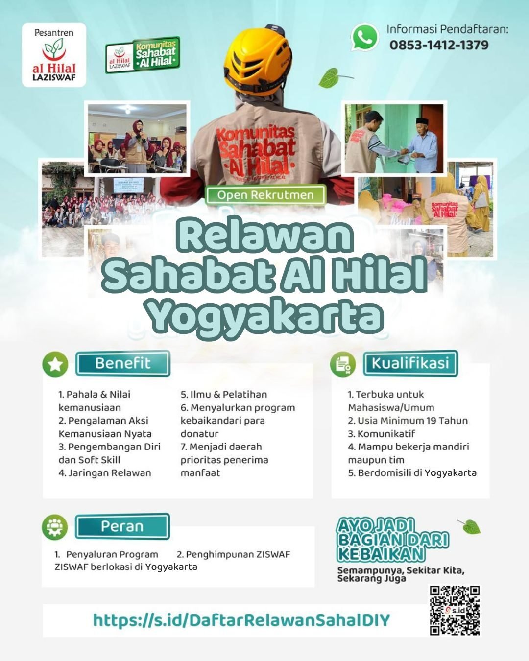 Open Rekrutmen Relawan Sahabat Al Hilal Yogyakarta: Jadilah Bagian dari Kebaikan