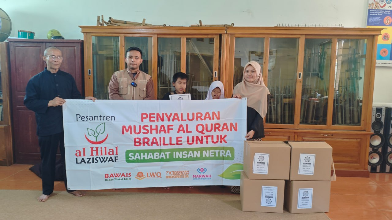 Penyaluran Al-Qur’an Braille di SLB Muhammadiyah Karangpawitan Garut, Menguatkan Semangat Belajar Al-Qur’an Insan Netra