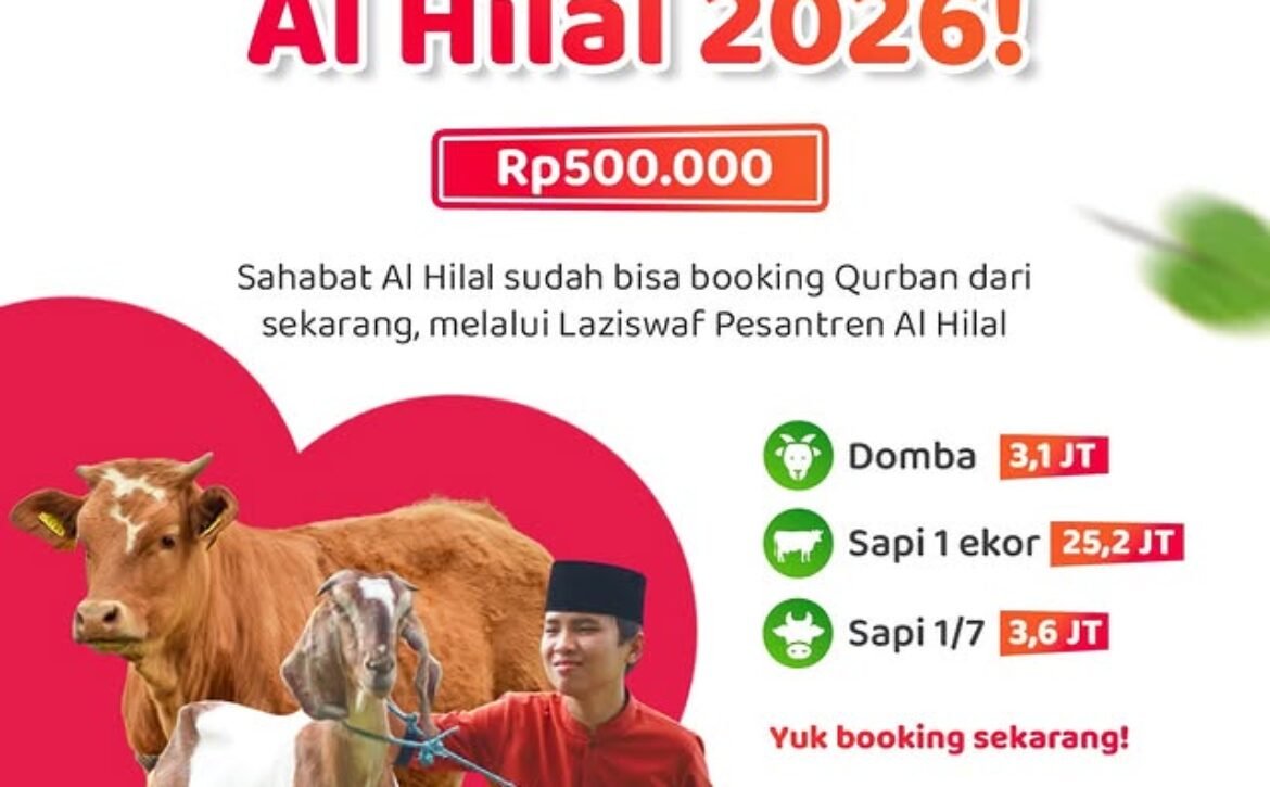 BBQ Al Hilal 2026: Booking Berkah Qurban dari Lembaga Amil Zakat Bandung - DP Rp500.000