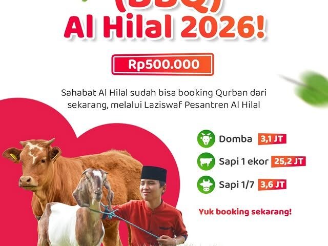 BBQ Al Hilal 2026: Booking Berkah Qurban dari Lembaga Amil Zakat Bandung - DP Rp500.000
