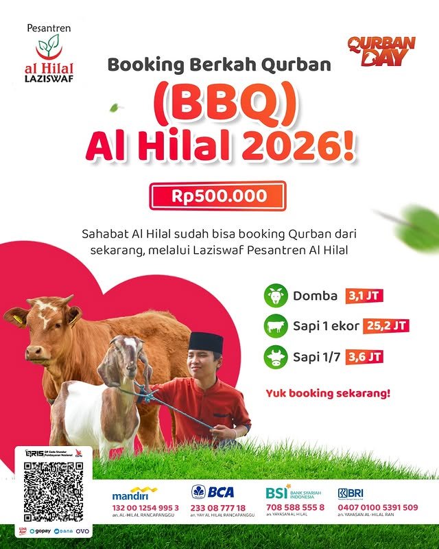 BBQ Al Hilal 2026: Booking Berkah Qurban dari Lembaga Amil Zakat Bandung - DP Rp500.000