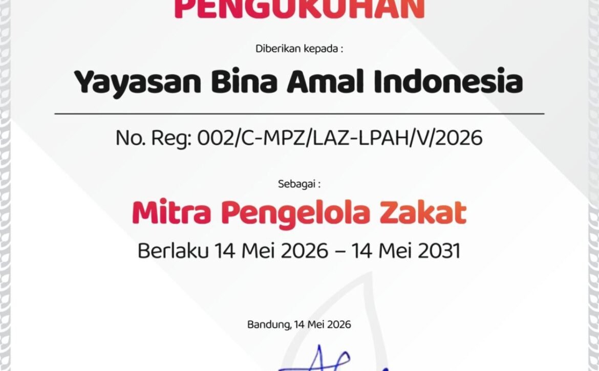 Perkuat Tata Kelola ZIS, LAZIS Pesantren Al Hilal Kukuhkan Yayasan Bina Amal Indonesia sebagai Mitra Pengelola Zakat