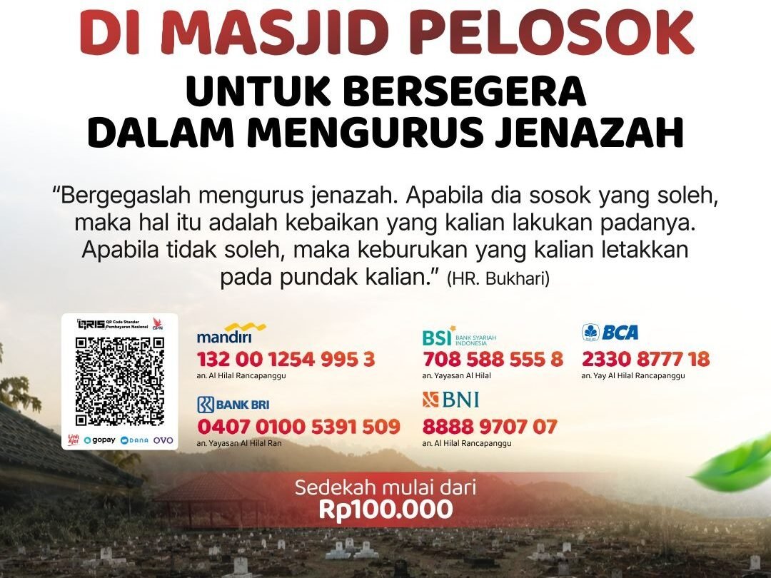 Kain Kafan di Masjid Pelosok: Program Mulia dari Lembaga Amil Zakat Bandung LAZISWAF Al Hilal