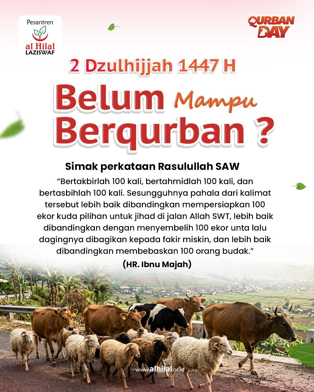 Jangan Berkecil Hati Bila Belum Bisa Berqurban di Tahun Ini