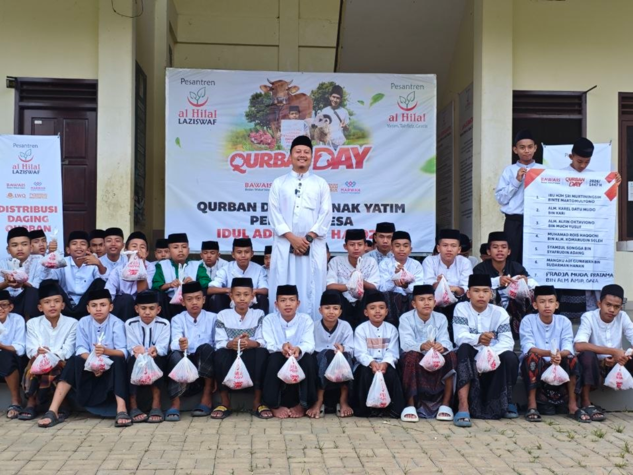 Siap Didistribusikan ke Pelosok, Pelaksanaan Qurban LAZISWAF Al Hilal Sudah Dilaksanakan di Pesantren Al Hilal 1 Cililin