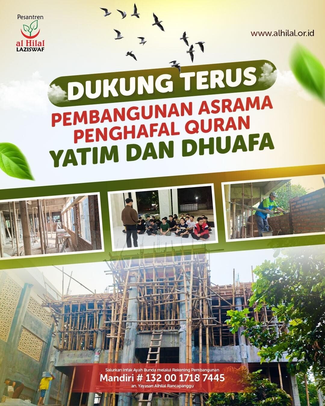 Dukung Pembangunan Asrama Santri Pesantren Al Hilal, Hadirkan Rumah yang Layak untuk Para Penghafal Al-Qur'an