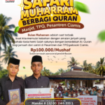 Sambut Muharram 1448 Hijriah, Mari Tebarkan Mushaf Al-Qur'an untuk Masjid dan Pesantren di Pelosok Ciamis