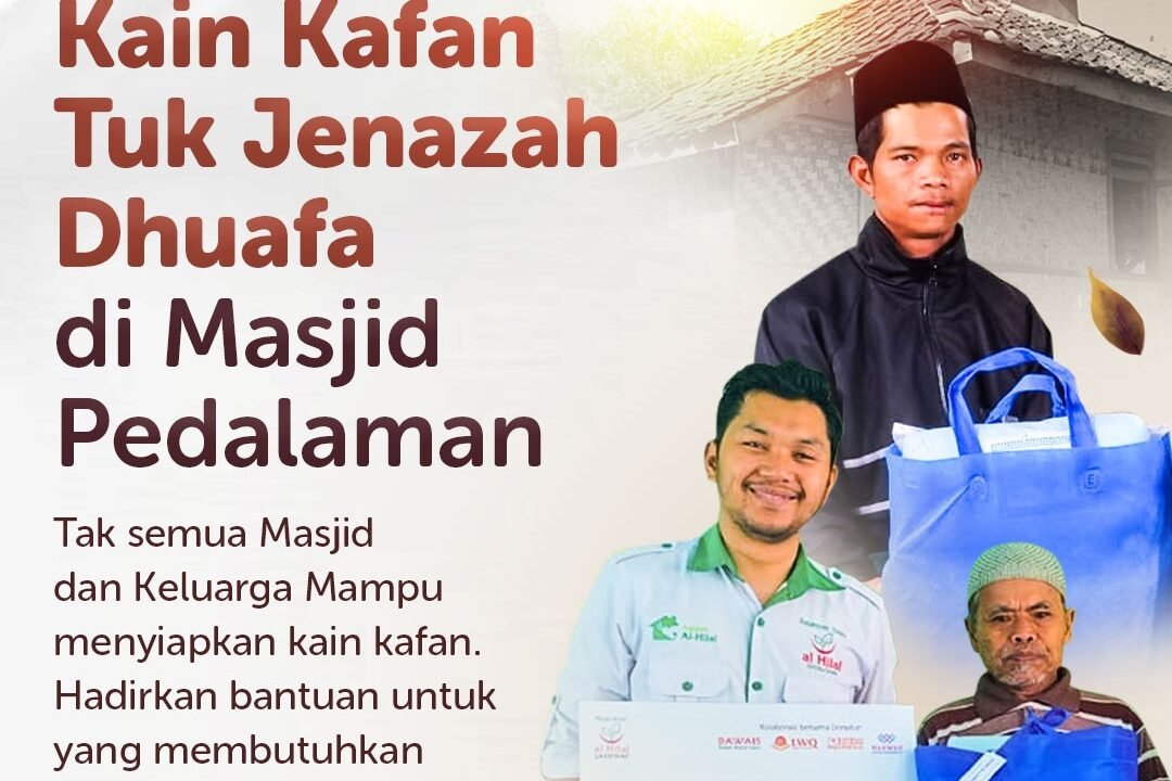 Lembaga Amil Zakat Bandung Salurkan Kain Kafan untuk Jenazah Dhuafa