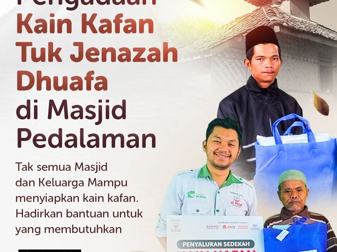 Lembaga Amil Zakat Bandung Salurkan Kain Kafan untuk Jenazah Dhuafa