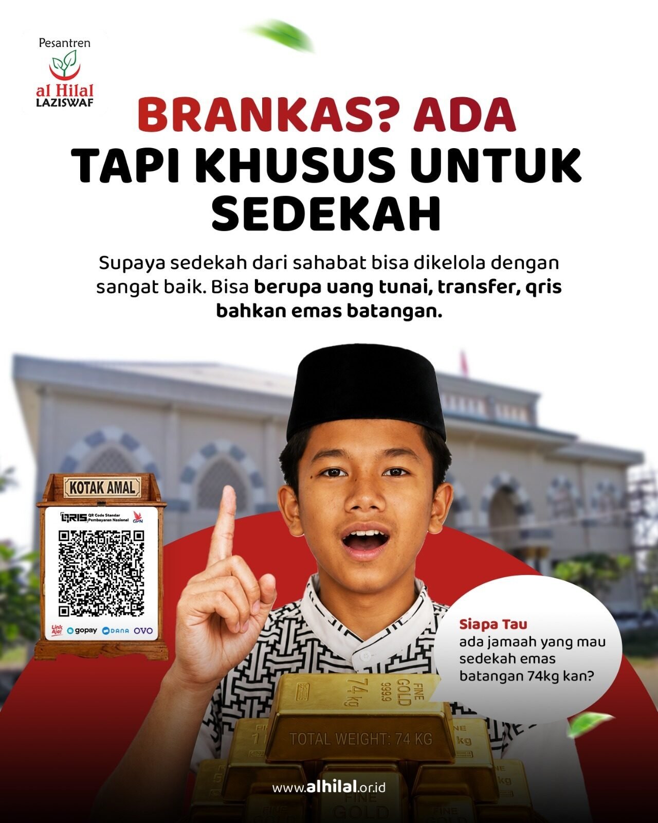 Lembaga Amil Zakat Al Hilal, Sedekah Mudah Tunai hingga Emas Batangan