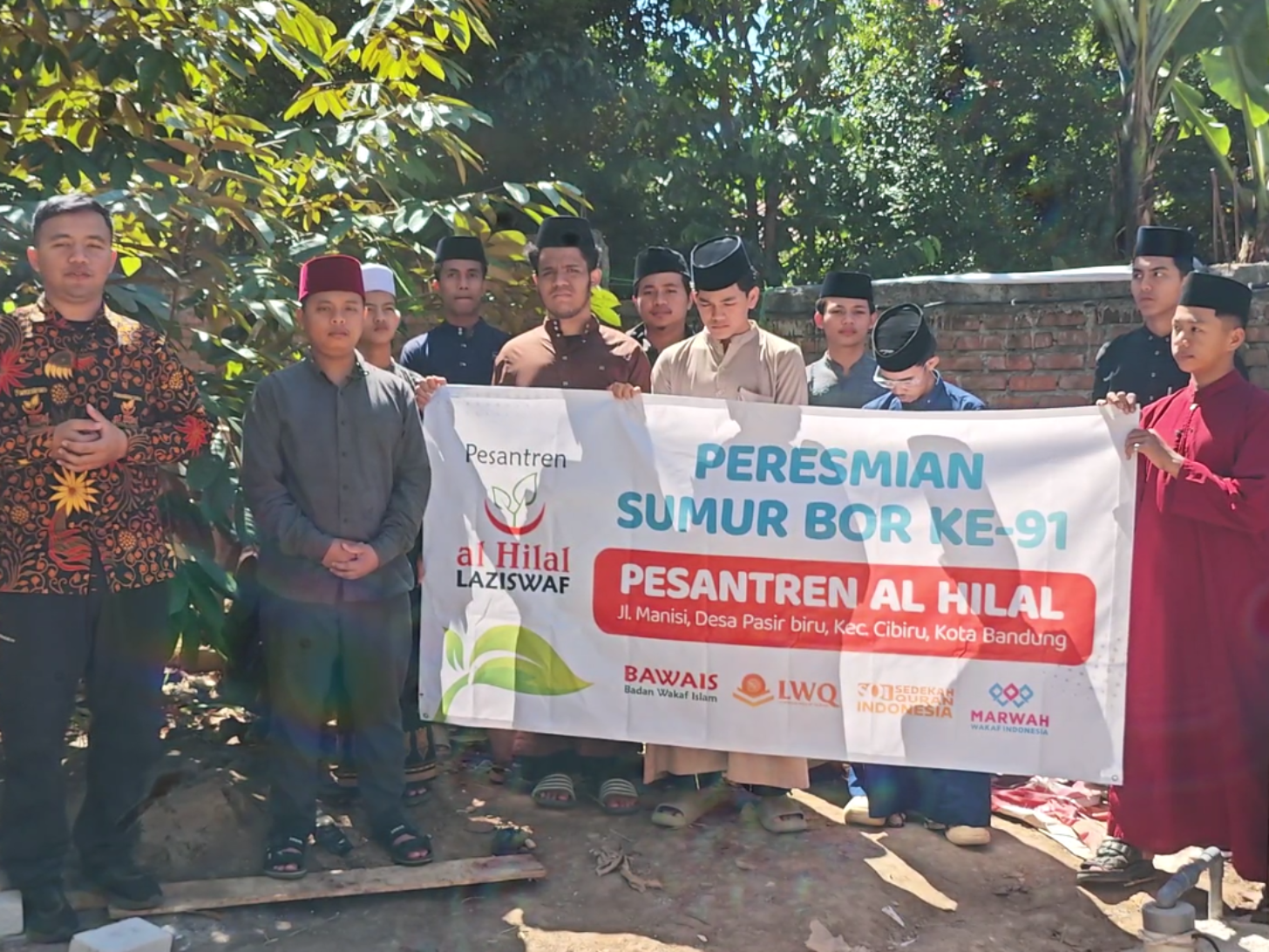 Alhamdulillah, Sumur Bor Pesantren Al Hilal 2 Cibiru Resmi Digunakan untuk Menunjang Kebutuhan Santri