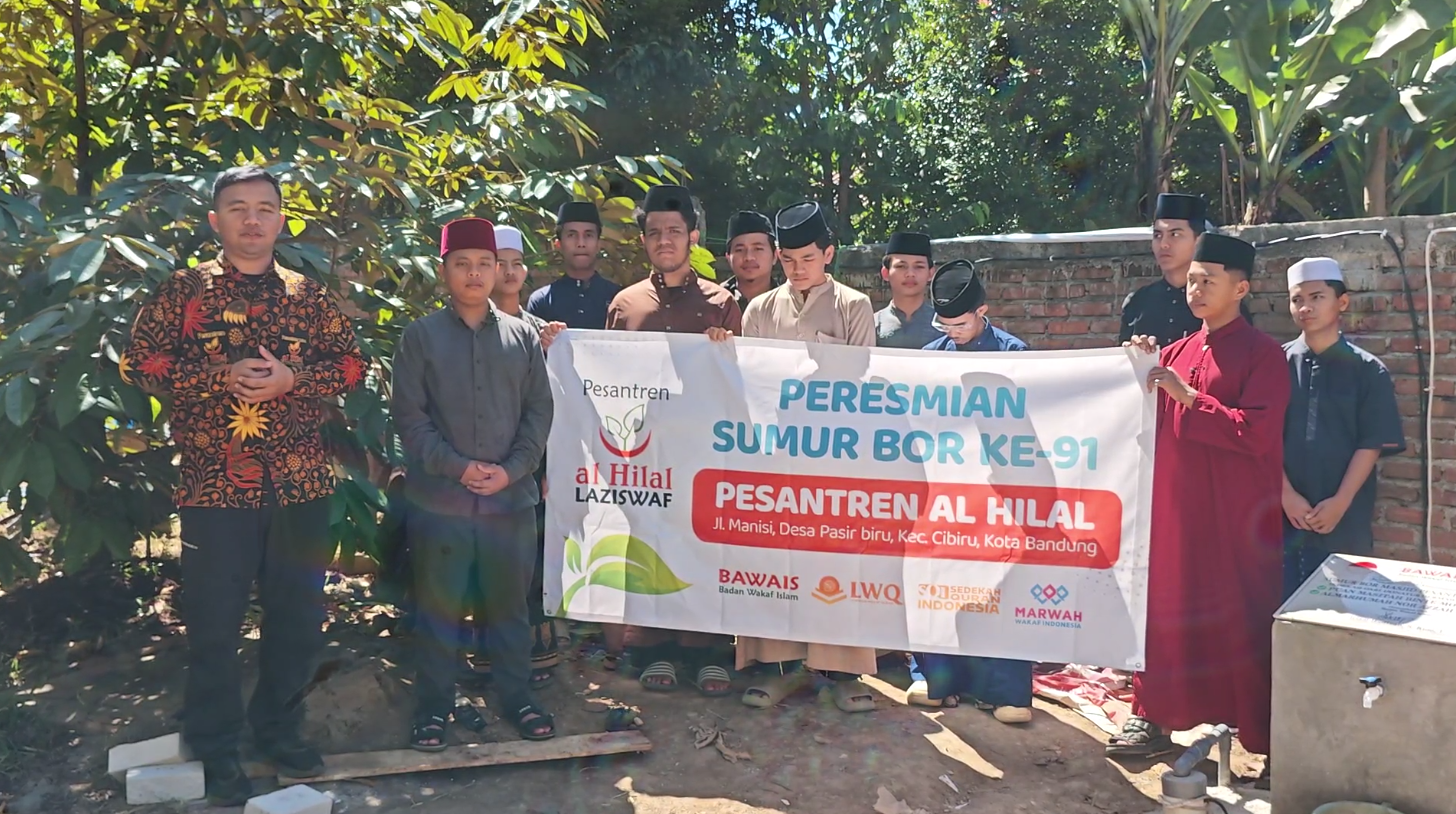 Alhamdulillah, Sumur Bor Pesantren Al Hilal 2 Cibiru Resmi Digunakan untuk Menunjang Kebutuhan Santri