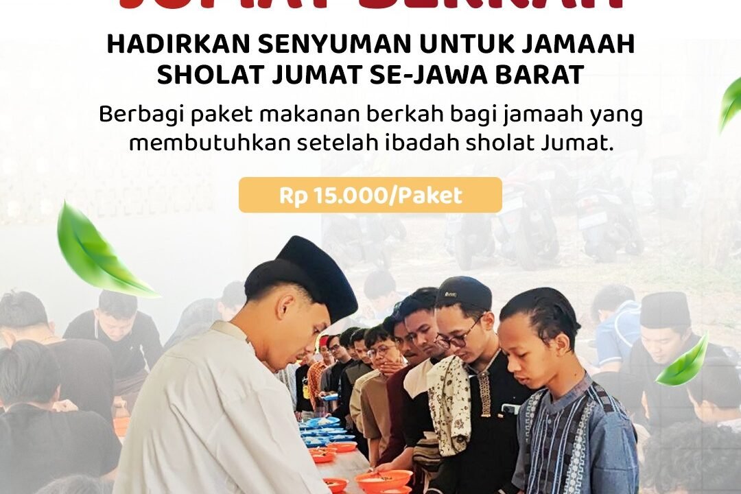Sedekah Jumat Berkah Rp15.000, Bantu Jamaah di Jawa Barat