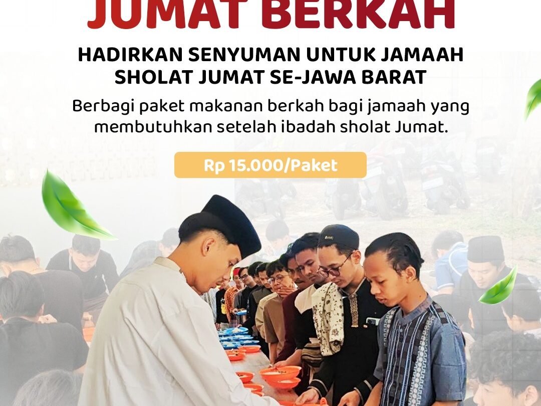 Sedekah Jumat Berkah Rp15.000, Bantu Jamaah di Jawa Barat
