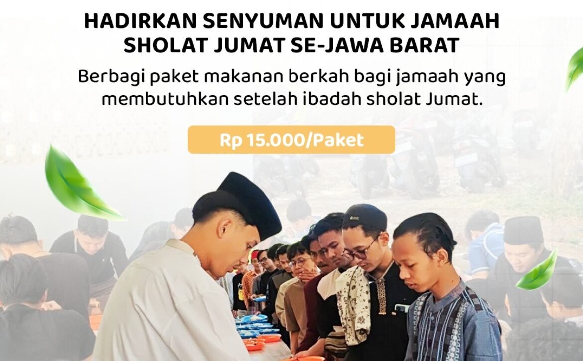 Sedekah Jumat Berkah Rp15.000, Bantu Jamaah di Jawa Barat