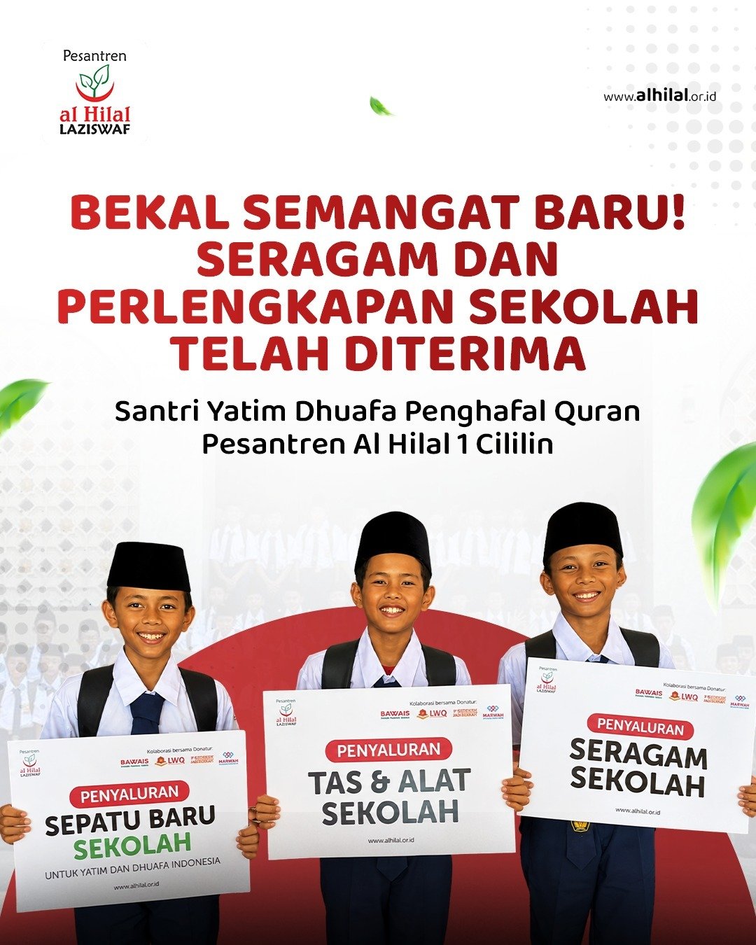 Program Sedekah Seragam Sekolah Yatim Dhuafa