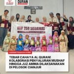 Wakaf Quran Pelosok Cianjur, LAZISWAF Al Hilal Gandeng KKN Sebar