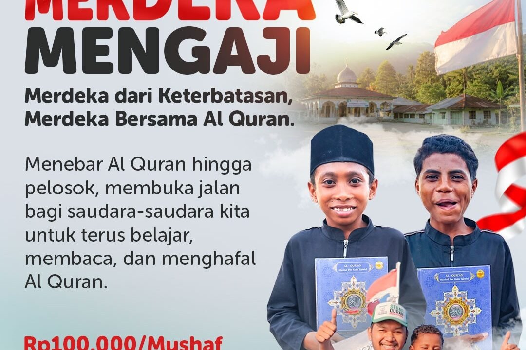 Sedekah Al Quran untuk Pelosok Negeri, Mulai Rp100.000 per Mushaf