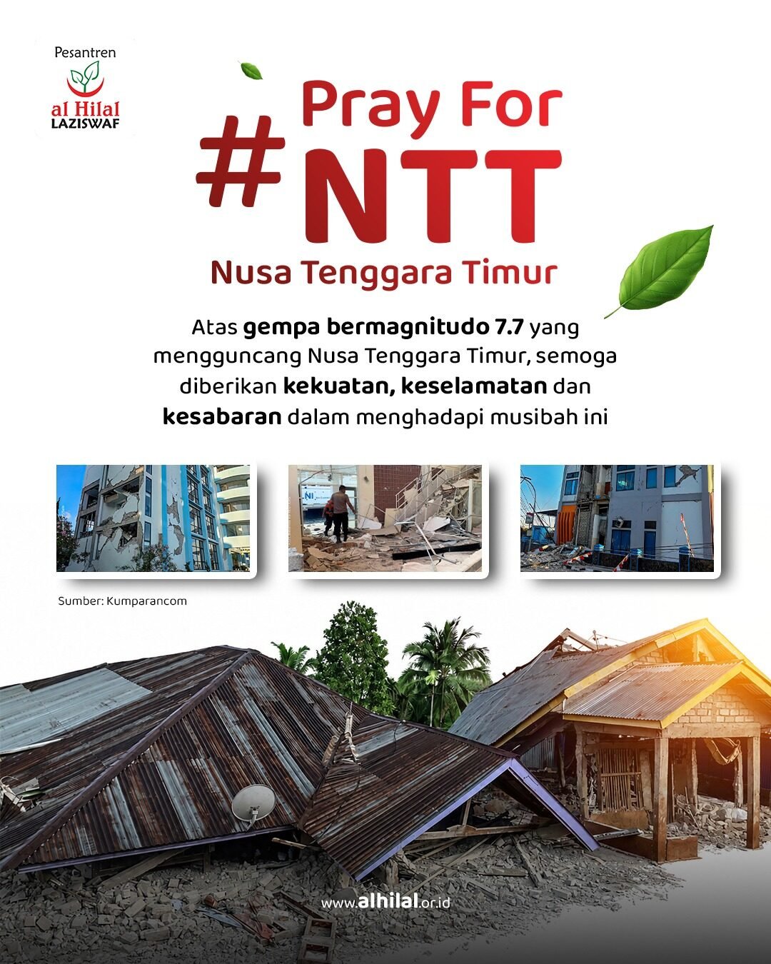 Bantuan Gempa NTT: LAZISWAF Al Hilal Ajak Masyarakat Bergerak untuk Flores