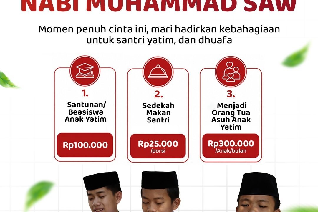 Berbagi di Momen Maulid Nabi Muhammad SAW: Sedekah untuk Santri Yatim